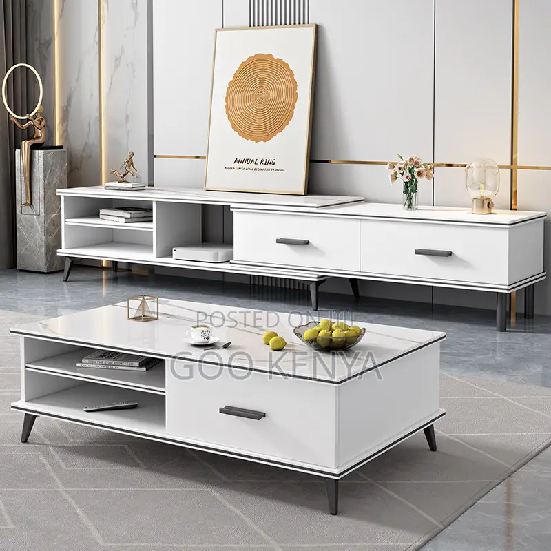 Coffee Table; Multi-Functional Marble Dinning and Coffee Table