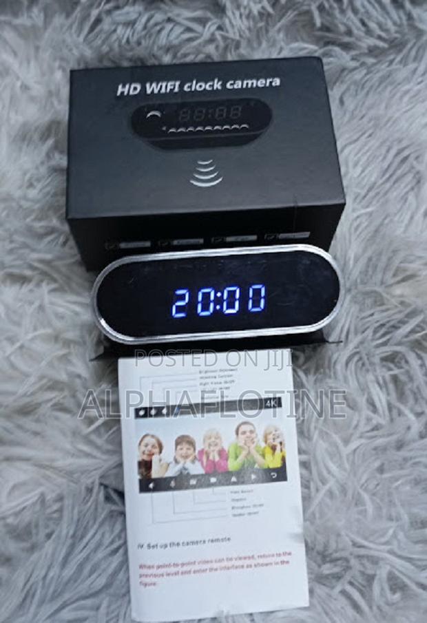 Discreet Surveillancetable Clock Wifi Camera