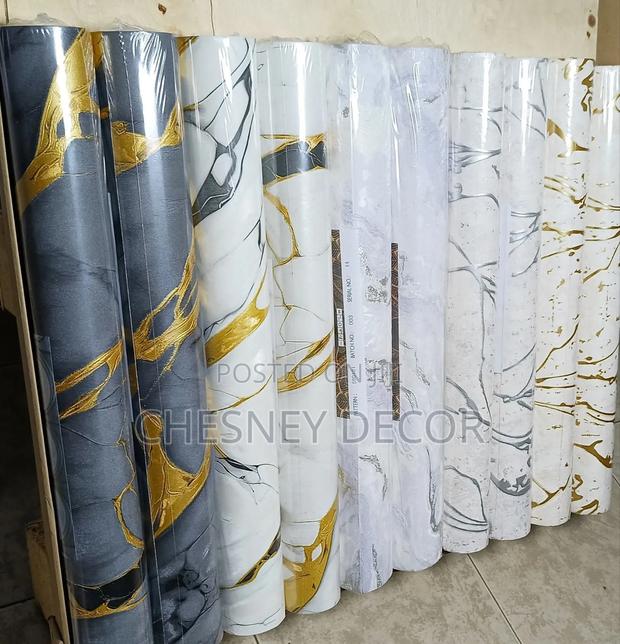Floral Wall Papers Installation In Kenya