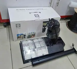 Solar Cctv, V380 Pro Camera With Floodlight Dual Lens,