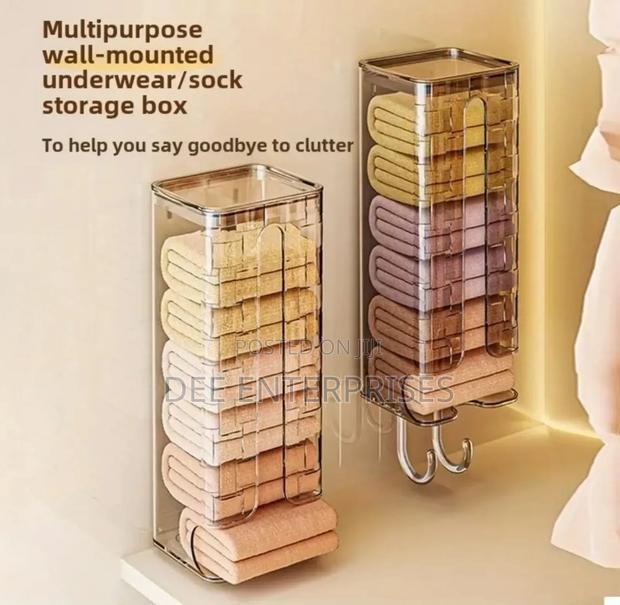 Wall-Mounted Socks Underwear Storage Box