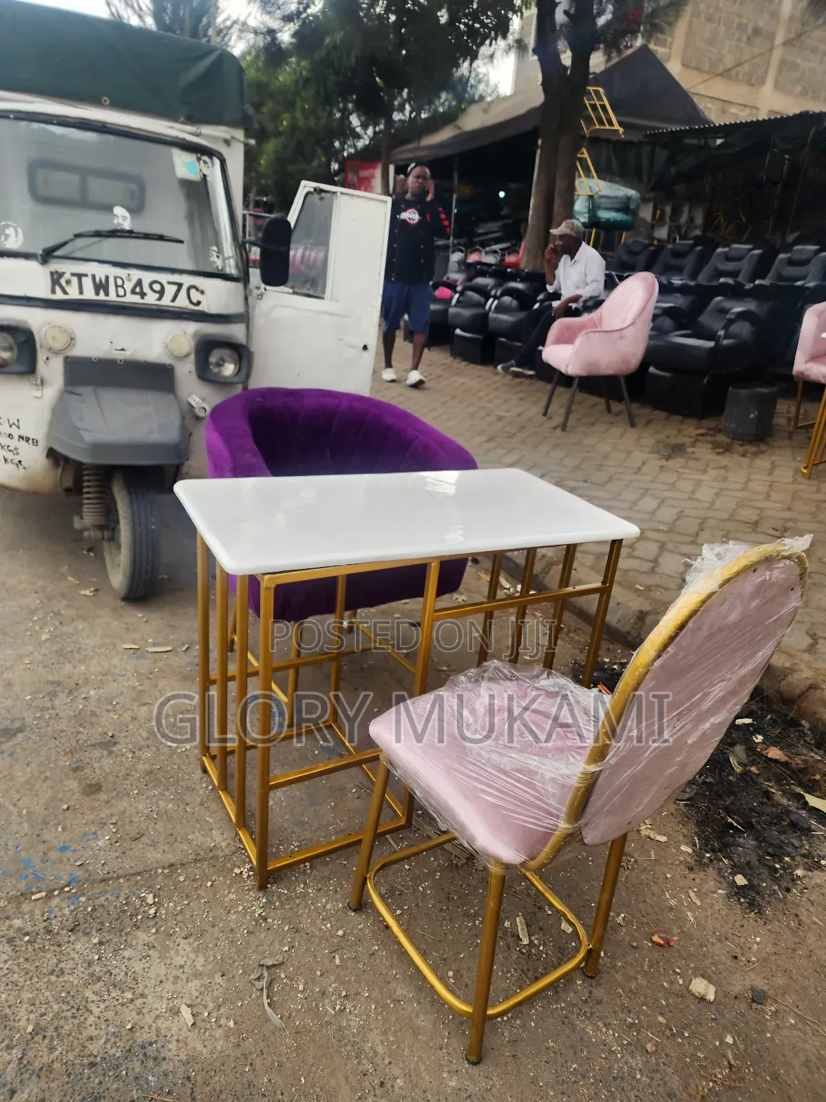 Manicure Chairs And Table