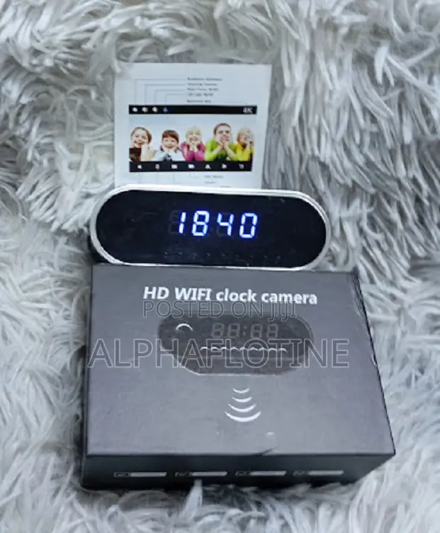Indoor Security Clock Camera