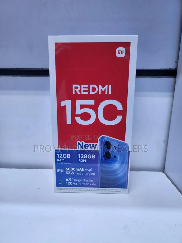 New Xiaomi Redmi 15C 4G 128 GB Black - main view
