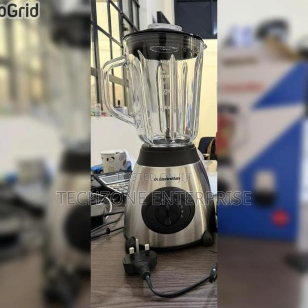 Electromate 2 in 1 Blender With Thick Glass Jar - 1.5 Litres