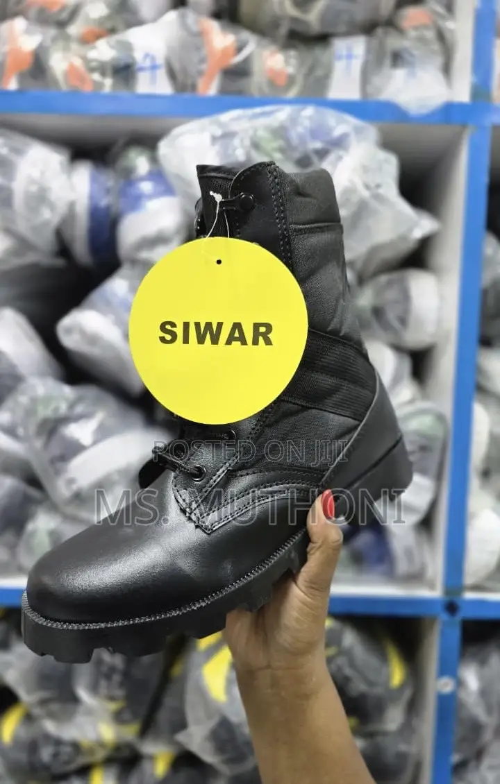 High-Top Military Boots 'Black / Jungle / Brown Sizes 40-45
