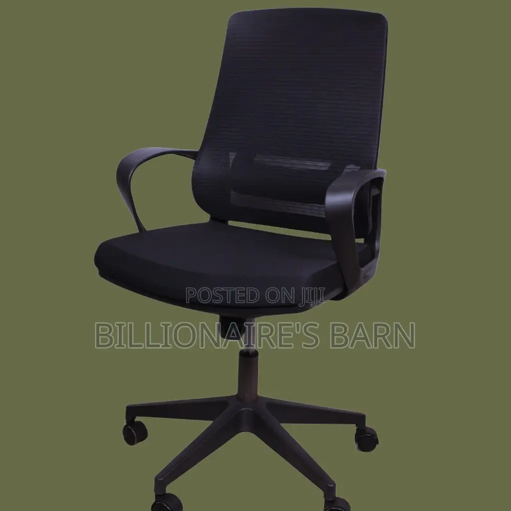 Midnight Black Mesh Office Chair