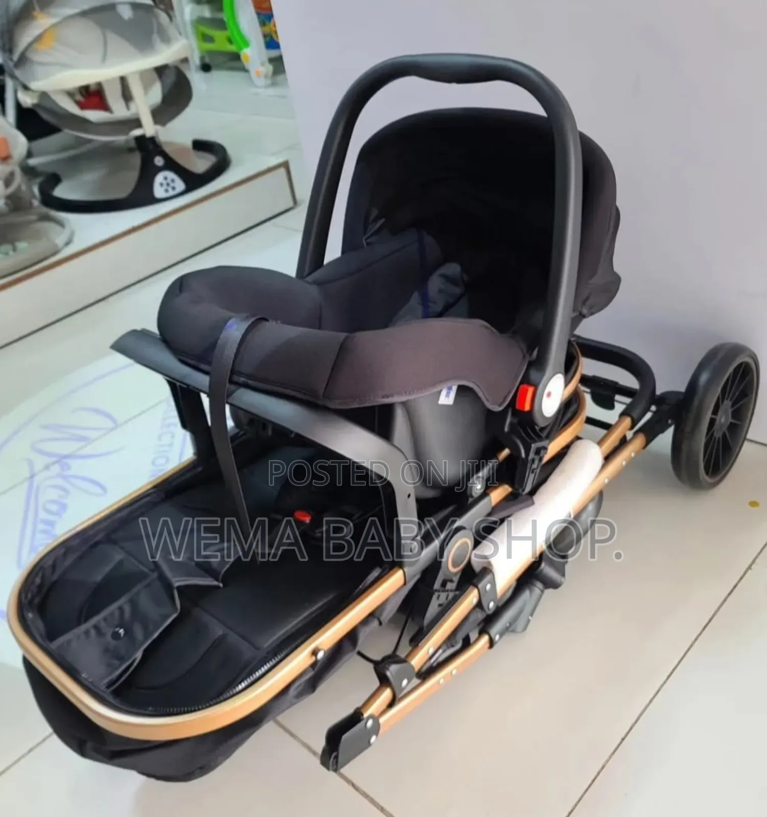 Portable Baby Stroller With Bassinet/Carry Cot