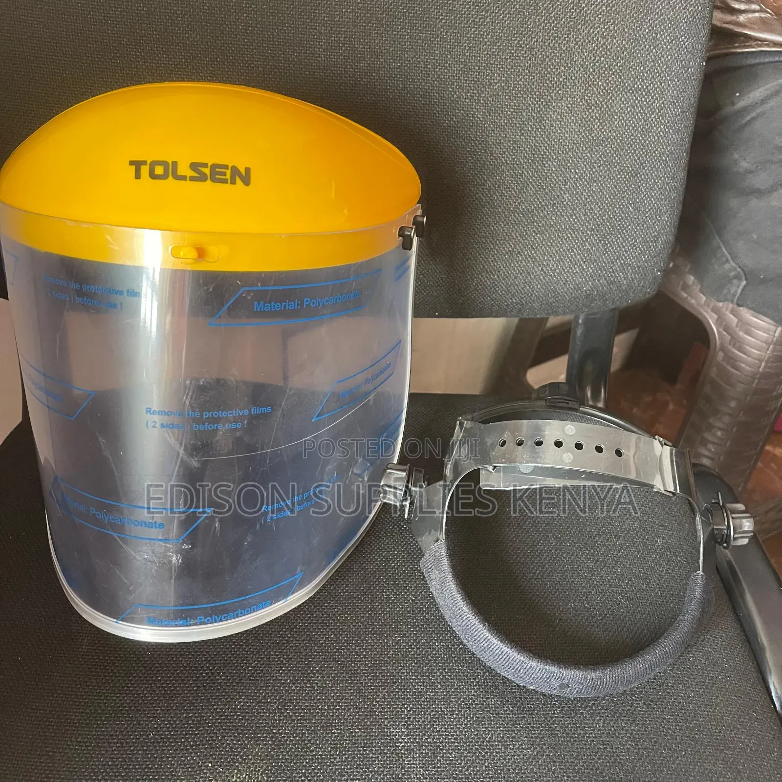 Face Shield Tolsen Full Faceshield Adjustable Flippable Anti-Mist