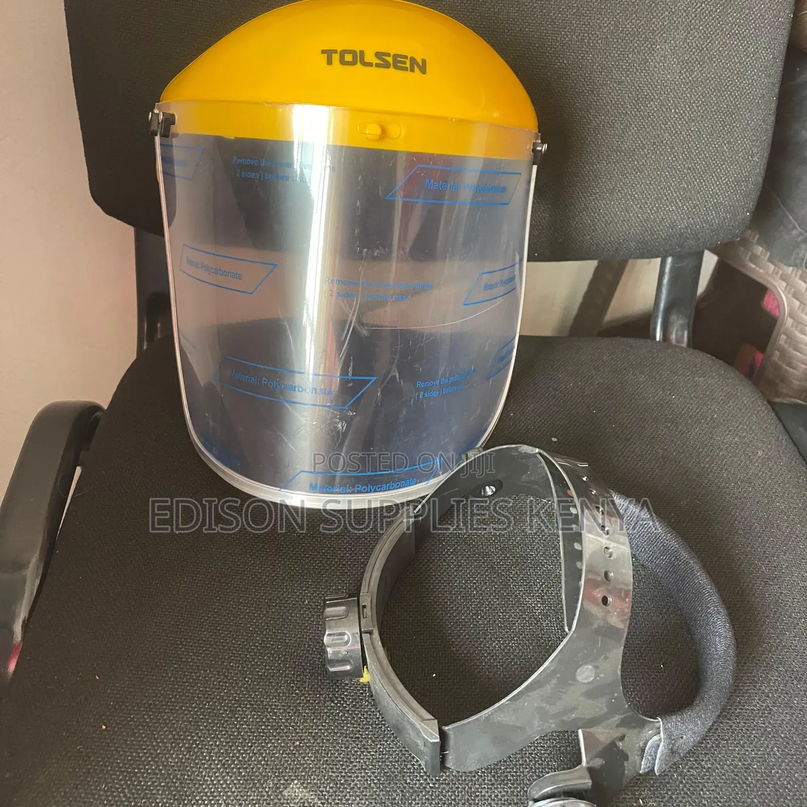 Face Shield Tolsen Full Faceshield Adjustable Flippable Anti-Mist