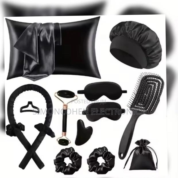 13pcs Satin Silk Beauty Sleep Set - main view