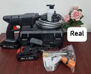 Portable High Power 2 Nozzle Cordless Car Wash Machine(2 Batteries )