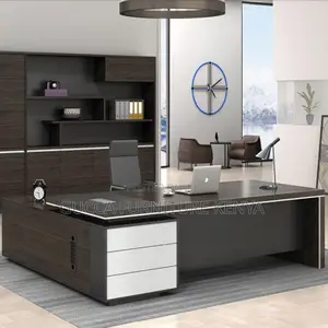 Office Table: 1.8m Wooden Executive L-Table for Director's