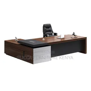 Office Table: 1.8m Wooden Executive L-Table for Director's