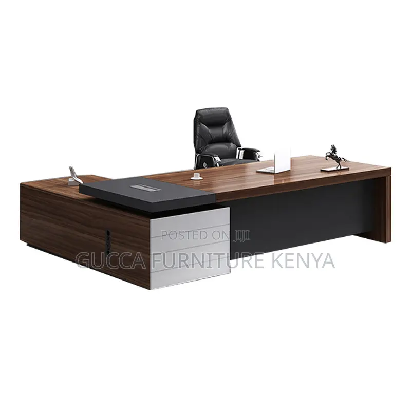 Office Table: 1.8m Wooden Executive L-Table for Director's