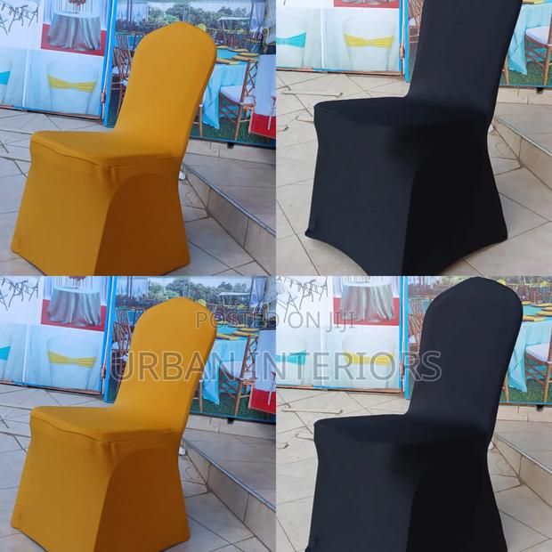 Yellow Black Spandex Chair Covers Chair Covers for Events