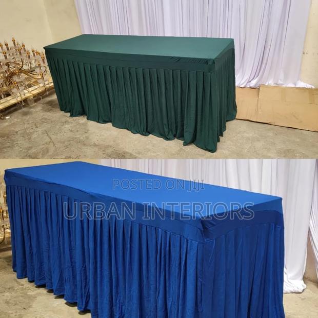 Blue Green Table Covers Blue Green Table Covers With Skirtings