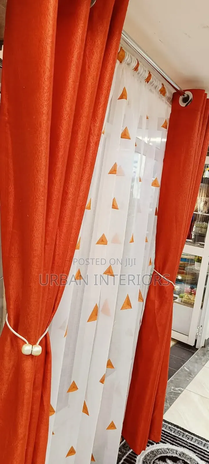 Orange Curtains Orange Curtains 3 Meters