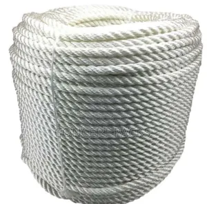 20mm X 200mtrs White Nylon 3 Strand Rope