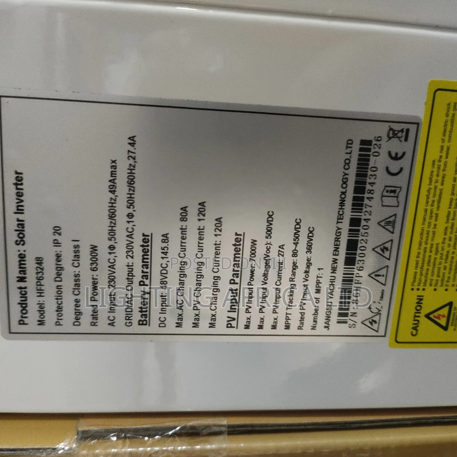 Improved New Model Snadi 6.2kva -48v Smart MPPT Hybrid Solar Inverter