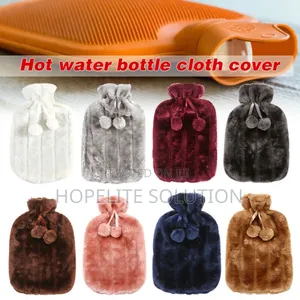 Fluffy Covered ,2 Litre Hot Water Bottle Bag