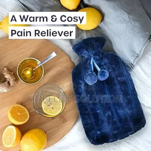 Fluffy Covered ,2 Litre Hot Water Bottle Bag