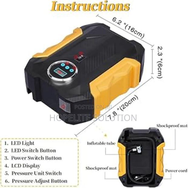 High Quality Carsun Tyre Inflator - main view