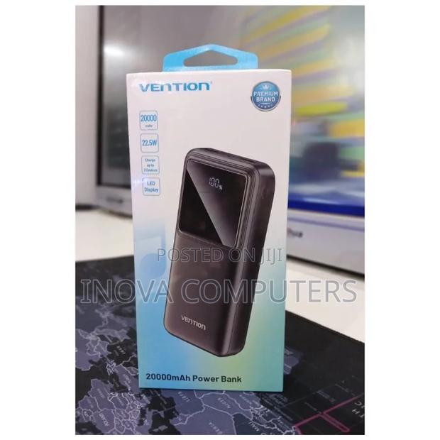 Vention 20,000mah Power Bank-Black