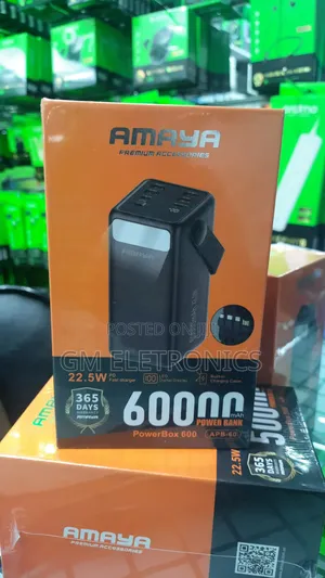 Original Amaya (Powerbox 600 Apb-60)60000mah 22.5w Powerbank.