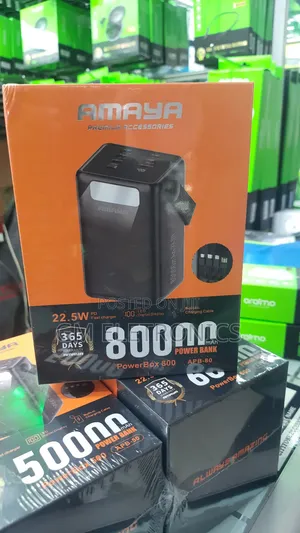 80,000mah Power Bank With 22.5w Pd Fast Charging Capabilities.