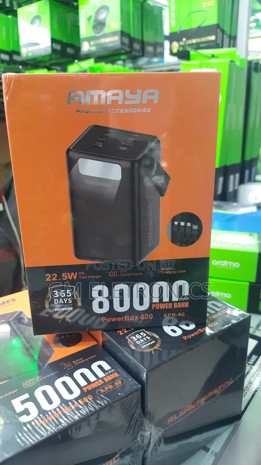 80,000mah Power Bank With 22.5w Pd Fast Charging Capabilities.