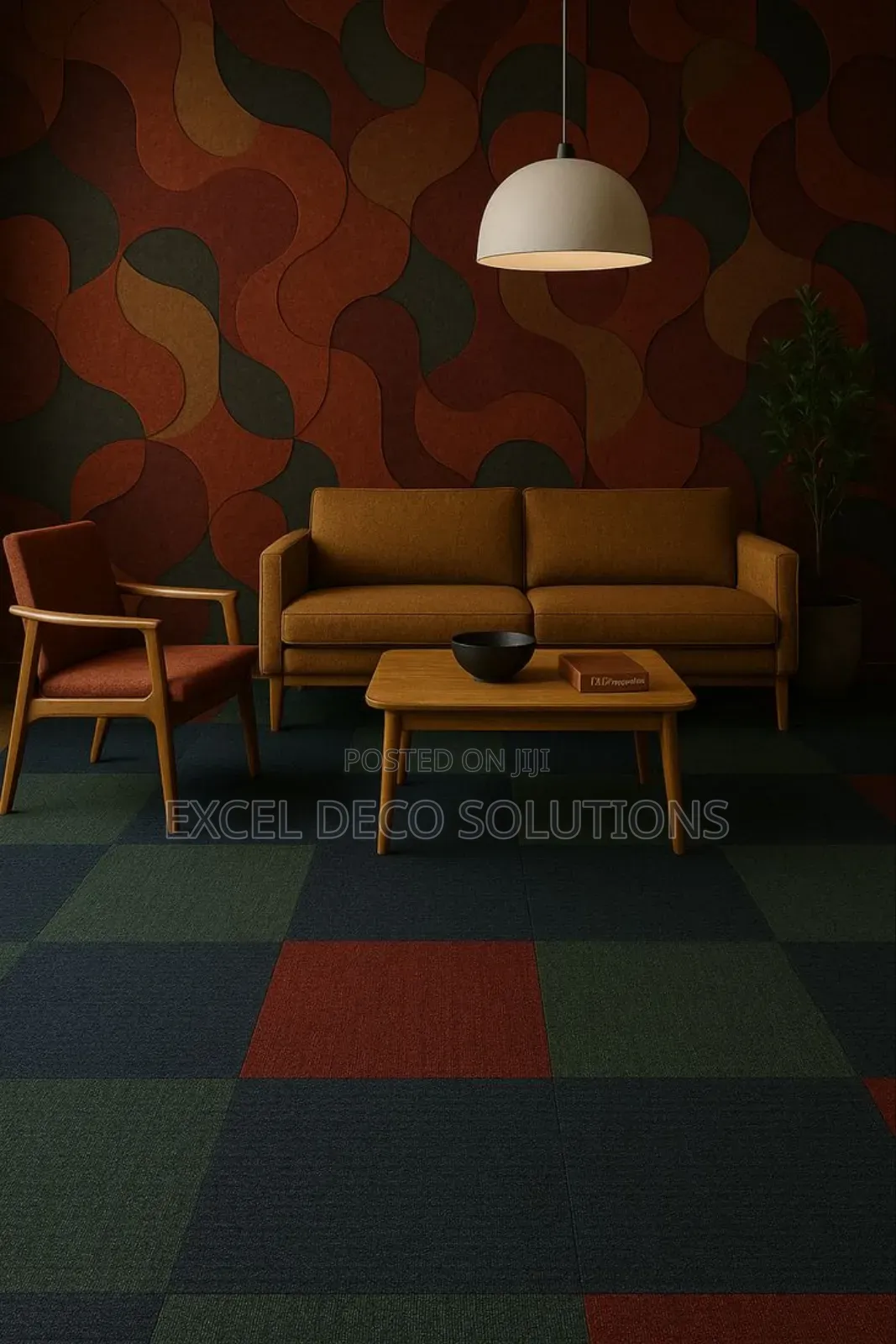 Noise-Reducing Carpet Tiles for Office Home Spaces