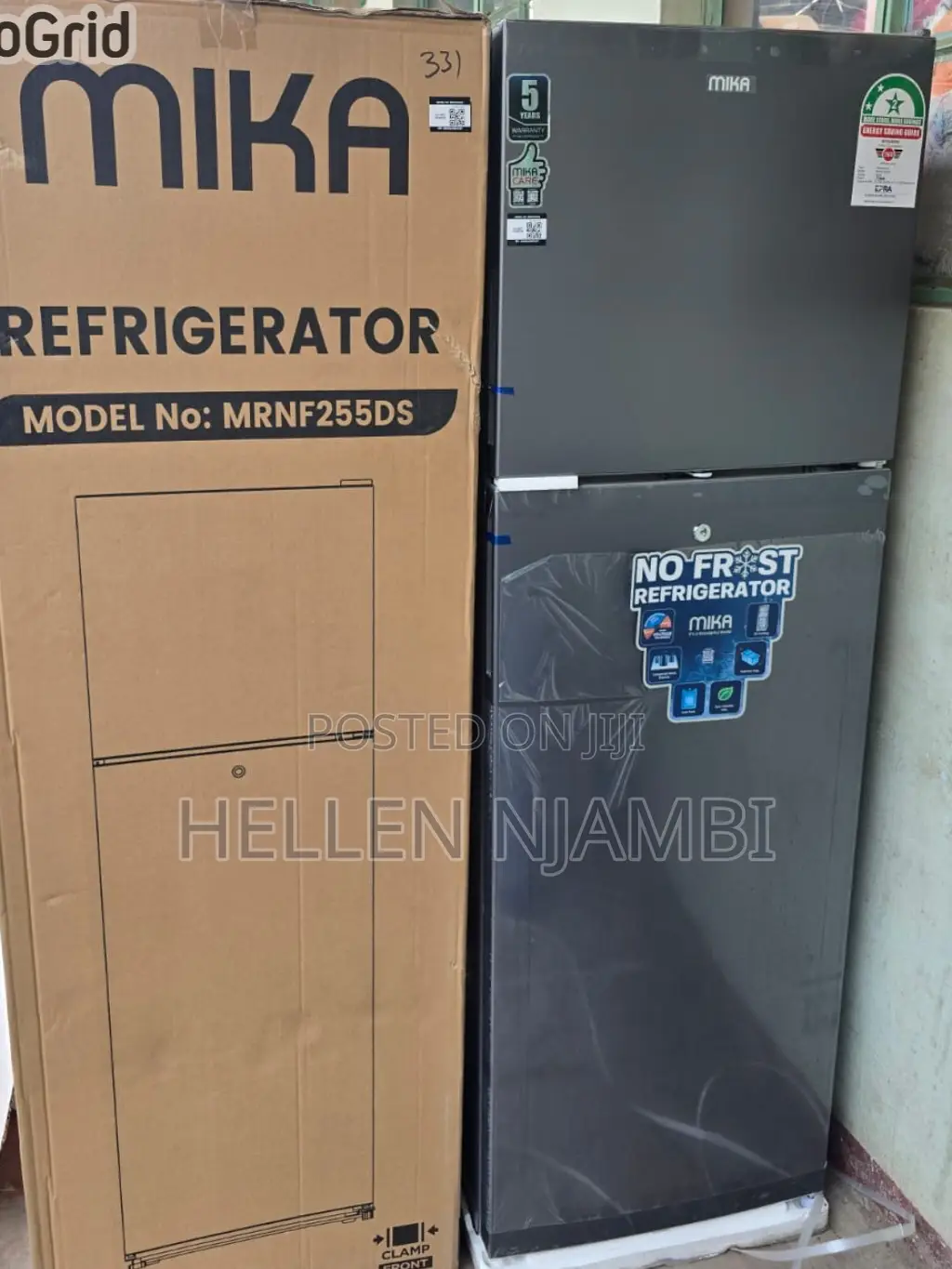 Mika 255l 2-Door No Frost Refrigerator