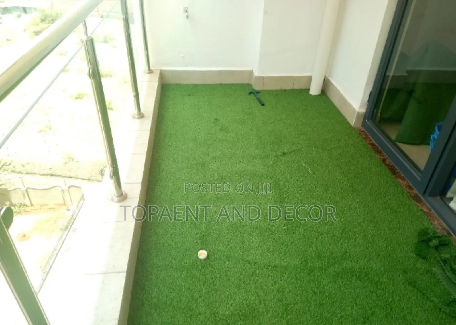 Lush Green Thick Lawn Effect Perfect for Balcony