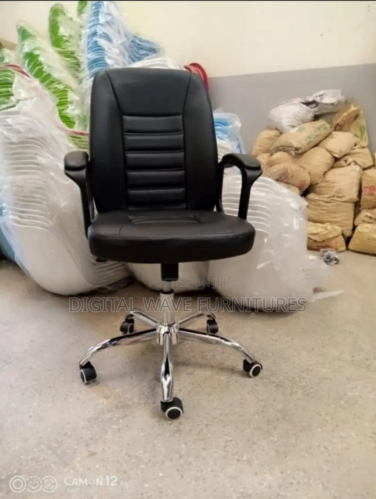 Adjustable Leather Office Chair