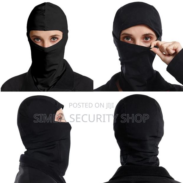Black Ski Mask Balaclava Tactical Pullover Summer Light Head Cap Sport - thumbnail 2