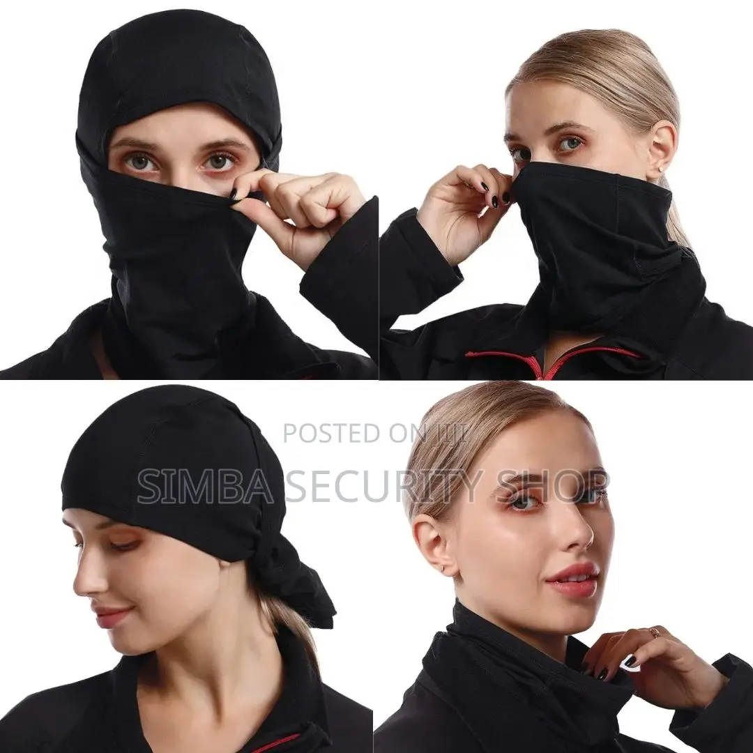 Black Ski Mask Balaclava Tactical Pullover Summer Light Head Cap Sport