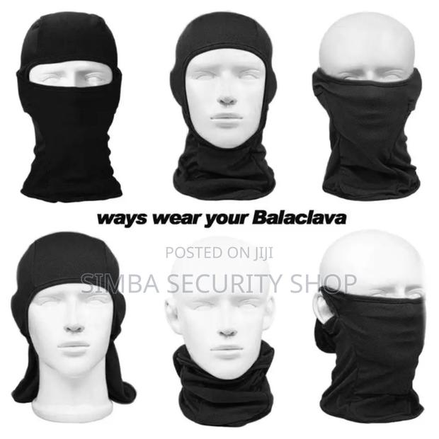 Black Ski Mask Balaclava Tactical Pullover Summer Light Head Cap Sport - thumbnail 4