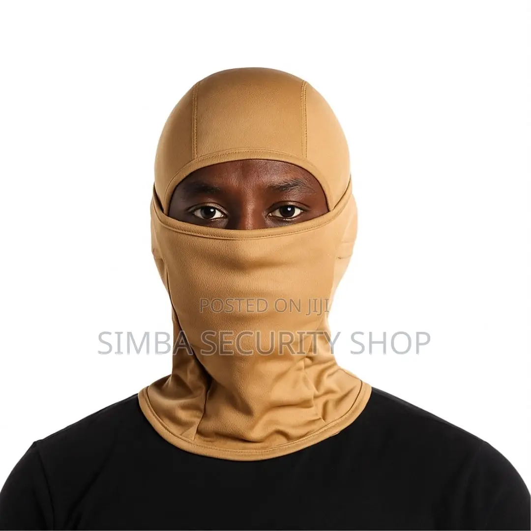 Brown Tactical Ski Mask Balaclava Full Face Cover Folding Military