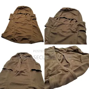Brown Tactical Ski Mask Balaclava Full Face Cover Folding Military