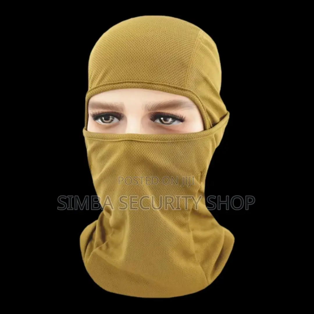 Brown Tactical Ski Mask Balaclava Full Face Cover Folding Military