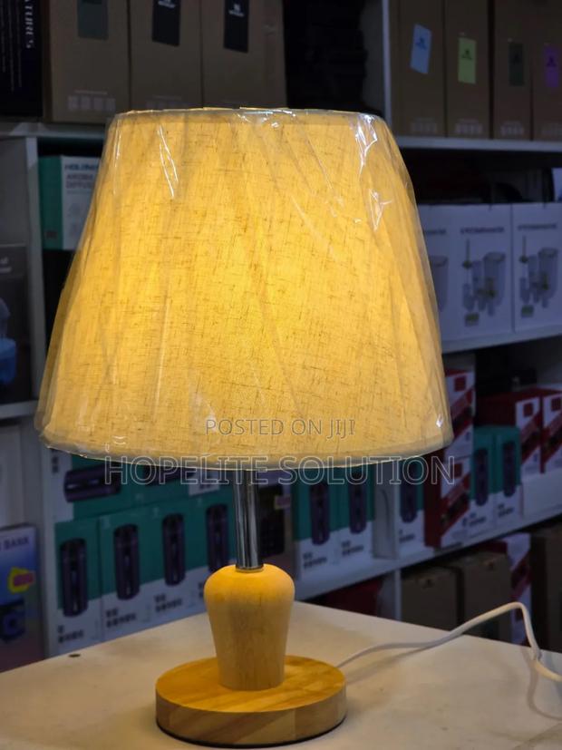 Wood Fabric Table Lamp - thumbnail 3