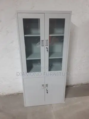 Office Furniture; Tall Office Cabinet With Multi-Tier Storage
