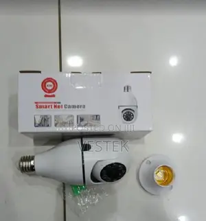 Wireless Wifi Bulb Camera Night Vision PTZ Bulb Camera V380 Pro
