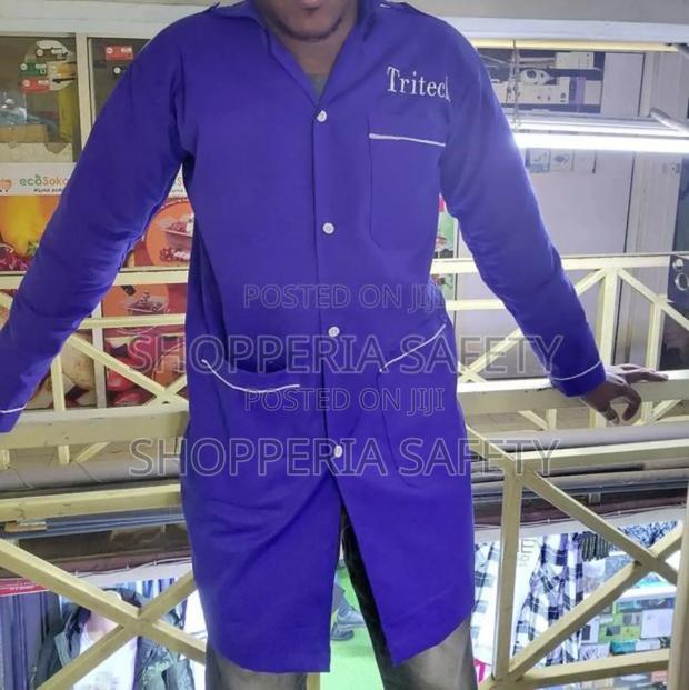 Branded Royal Blue Duatcoat With White Piping