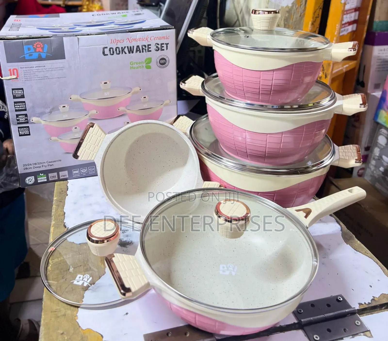 10 Pcs Bw Healthy Ceramic Cookware