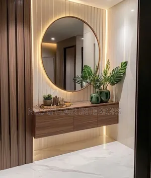 Vanity Console Mirror Set
