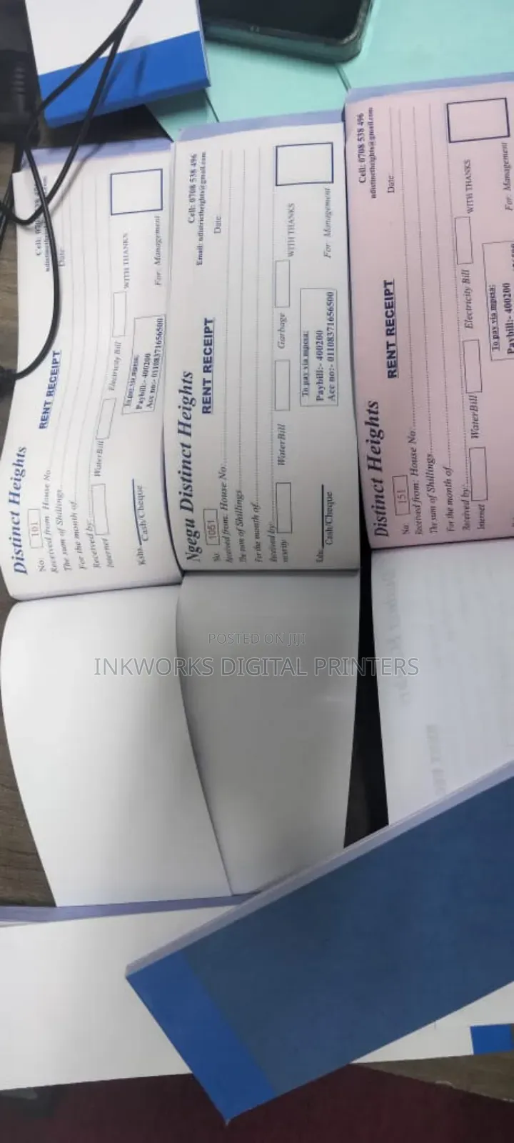A6 Receipt Book - Landscape