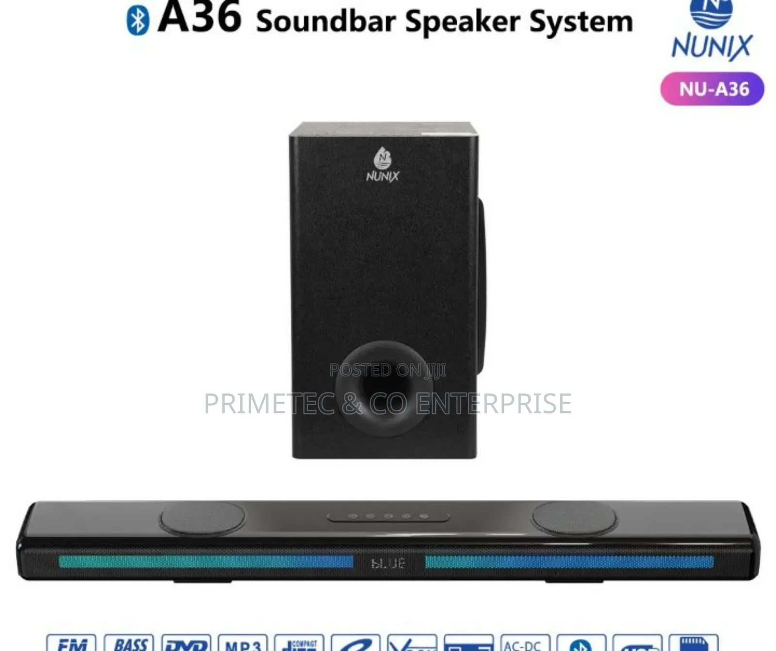 Nunix A36 Soundbar Speaker System