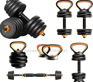 50 Kg Dumbbells Training Made Simple Kettle Bell 6 in 1 Adjustable Dum